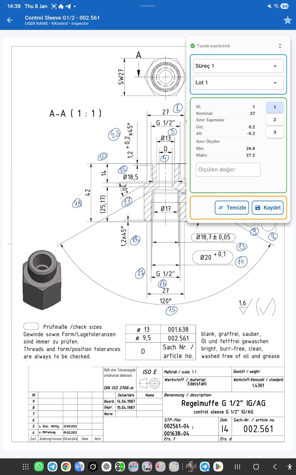 Measurement Recording