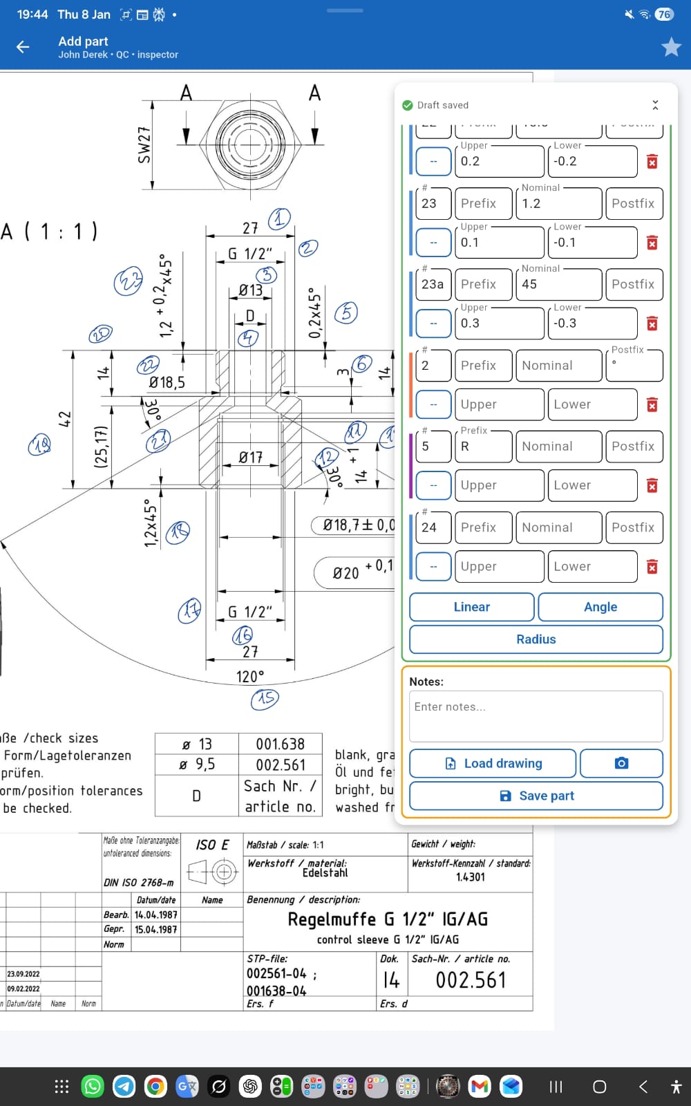 QualiMate App Interface