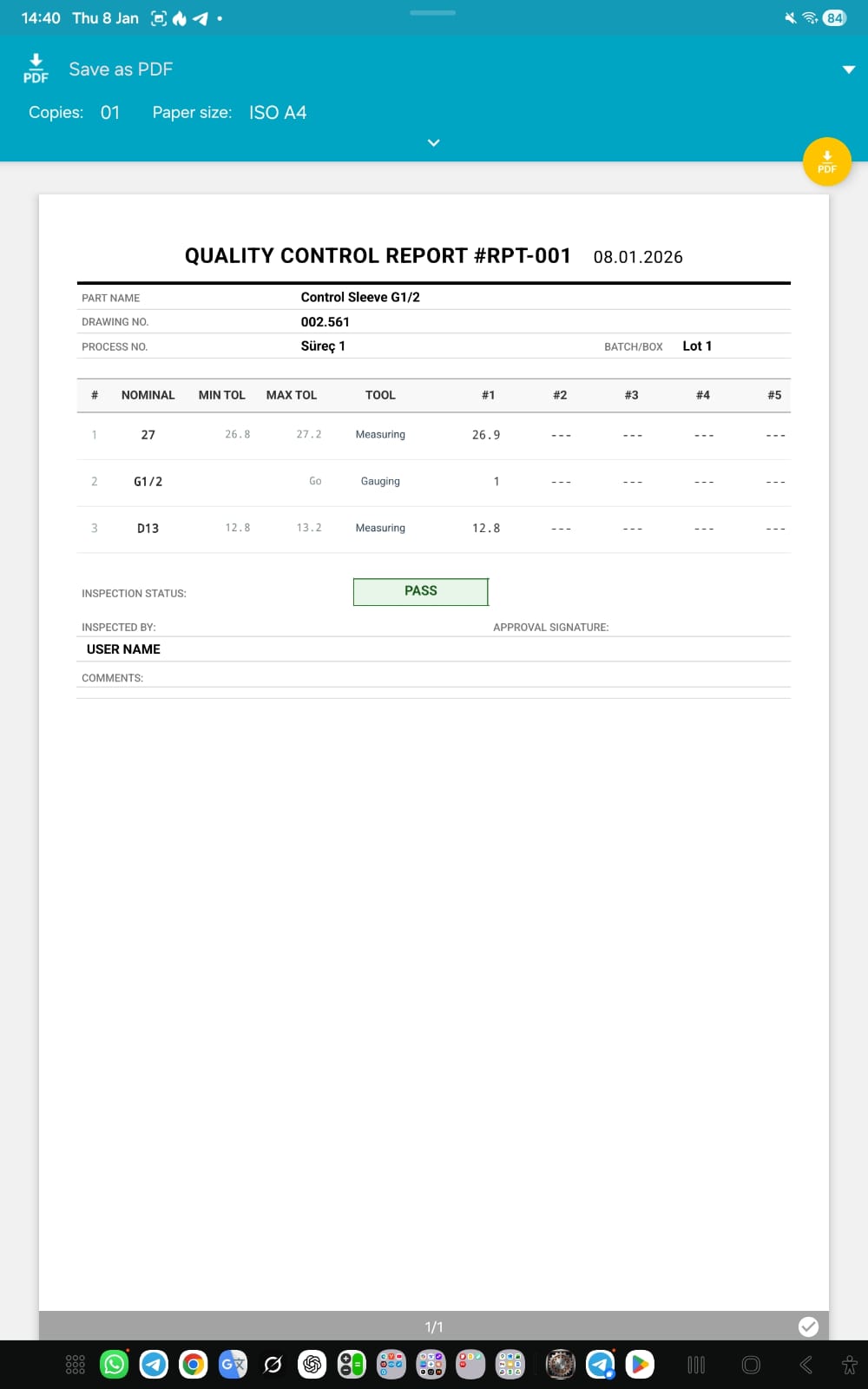 Report Generation